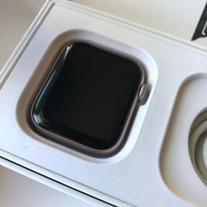44m Apple iWatch Series 4 + Cellular with sport band and leather strap for watch